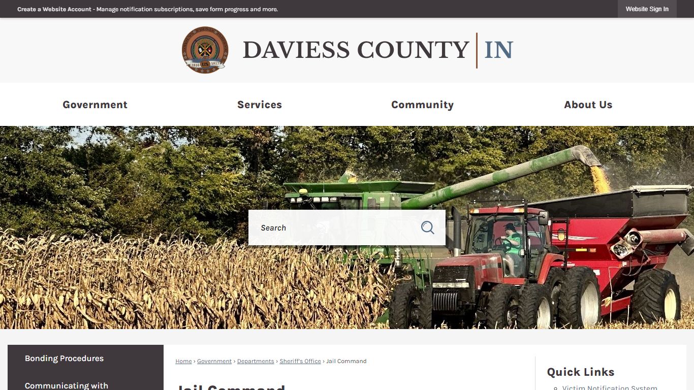 Jail Command | Daviess County, IN