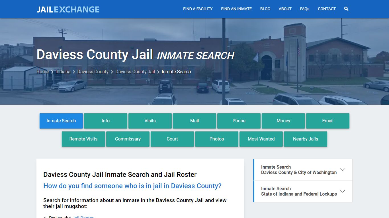 Inmate Search: Roster & Mugshots - Daviess County Jail, IN - Jail Exchange